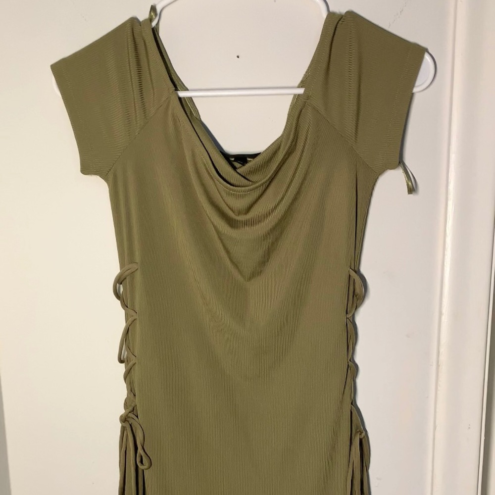 Olive Green TopShop Bodycon Dress